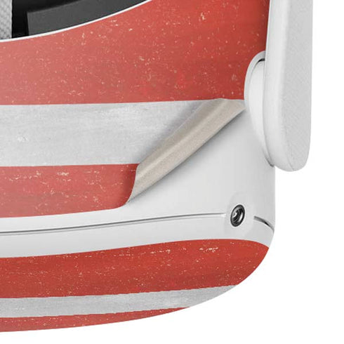 Denmark Flag Distressed Oculus Quest 2 Skin